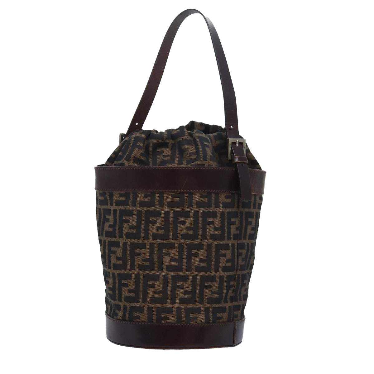 Luxury Fendi Zucca Canvas Hand Bag Brown Khakiar12224