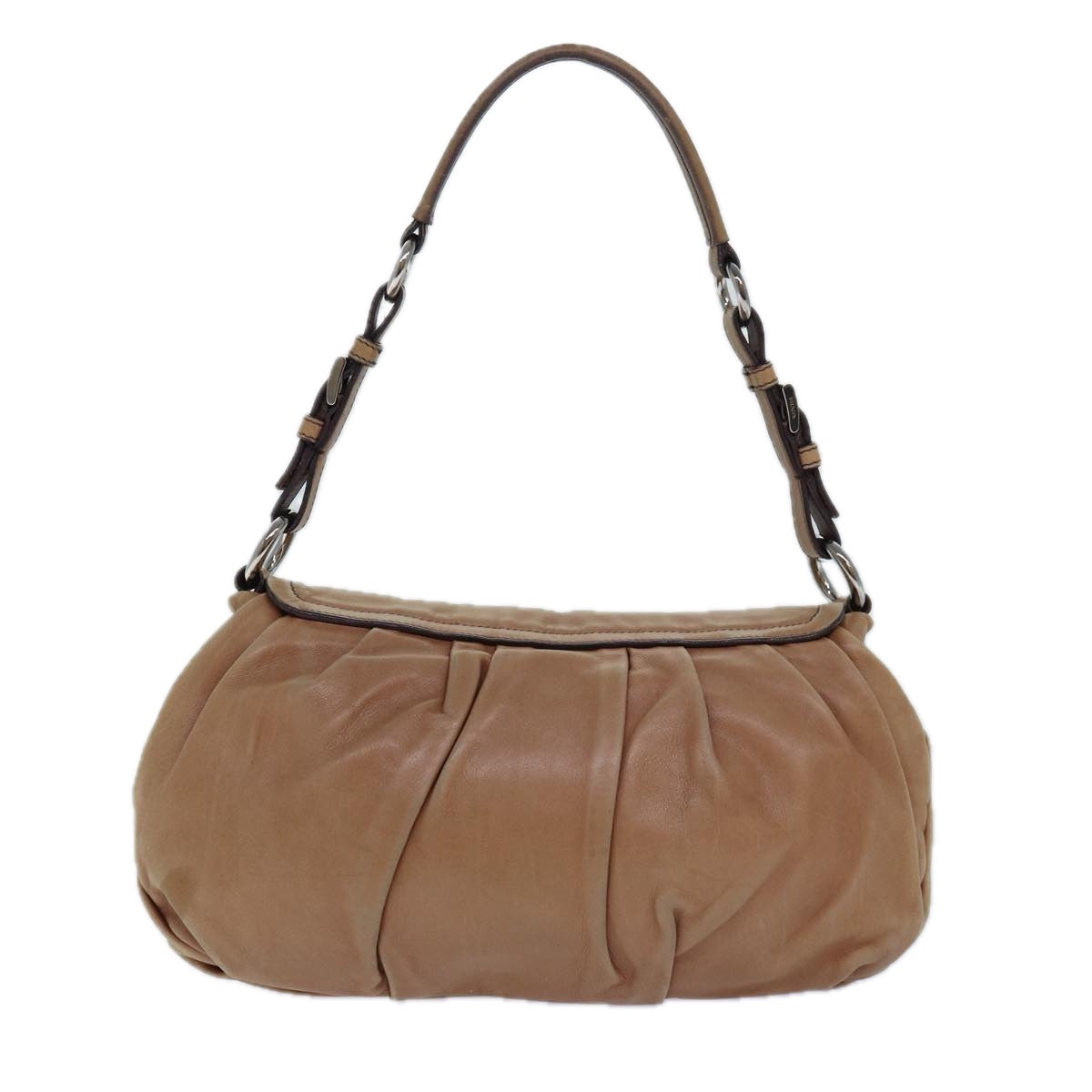 Luxury Prada Shoulder Bag Leather Brown  ar12271
