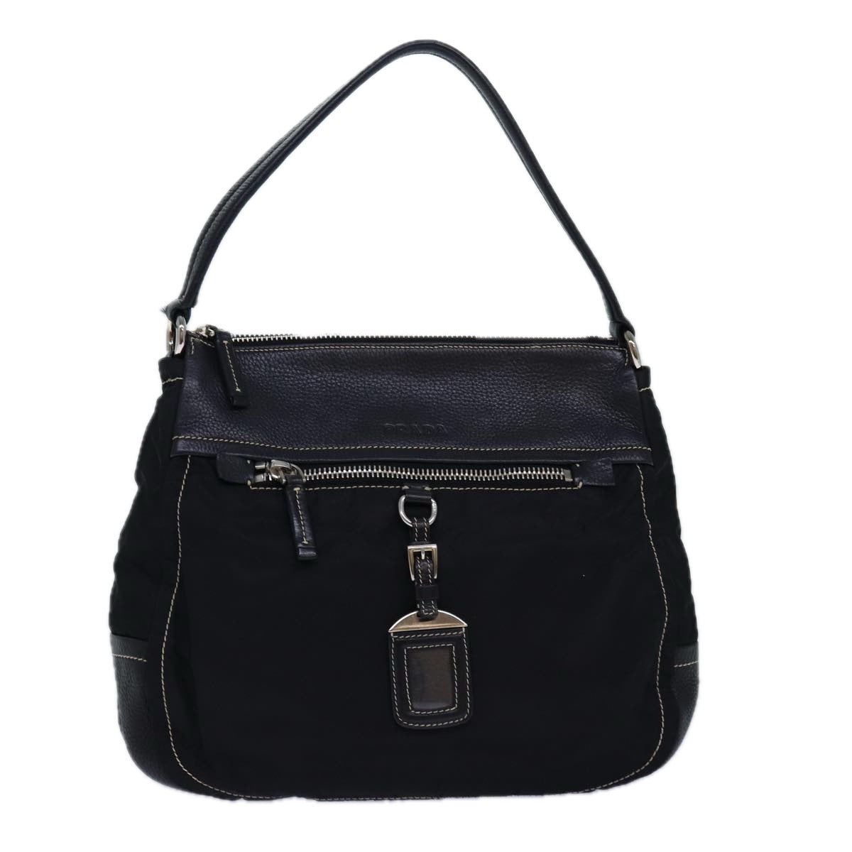 Luxury Prada Shoulder Bag Nylon Black  ar12277