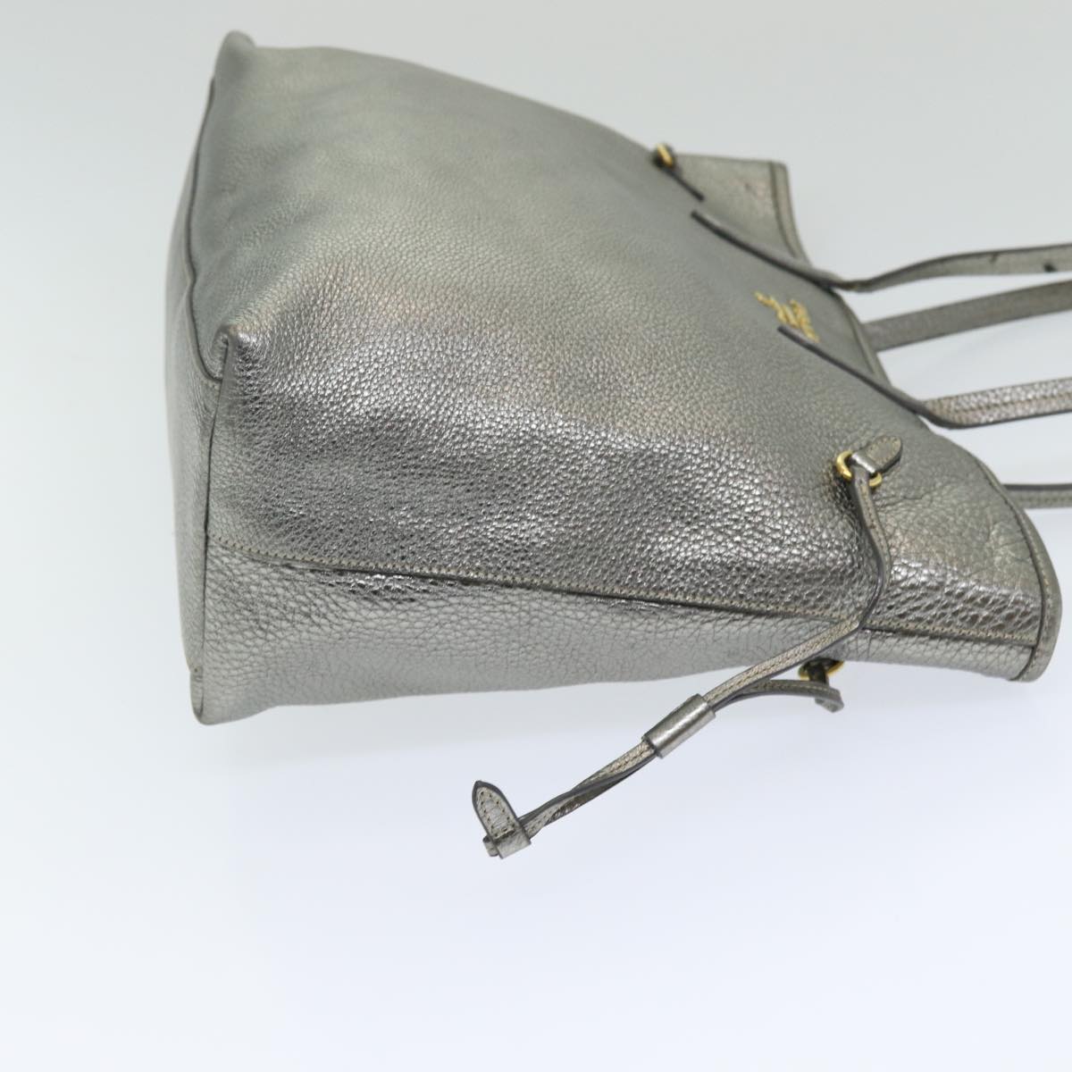 Luxury Prada Tote Bag Leather Gold Tone  ar12278