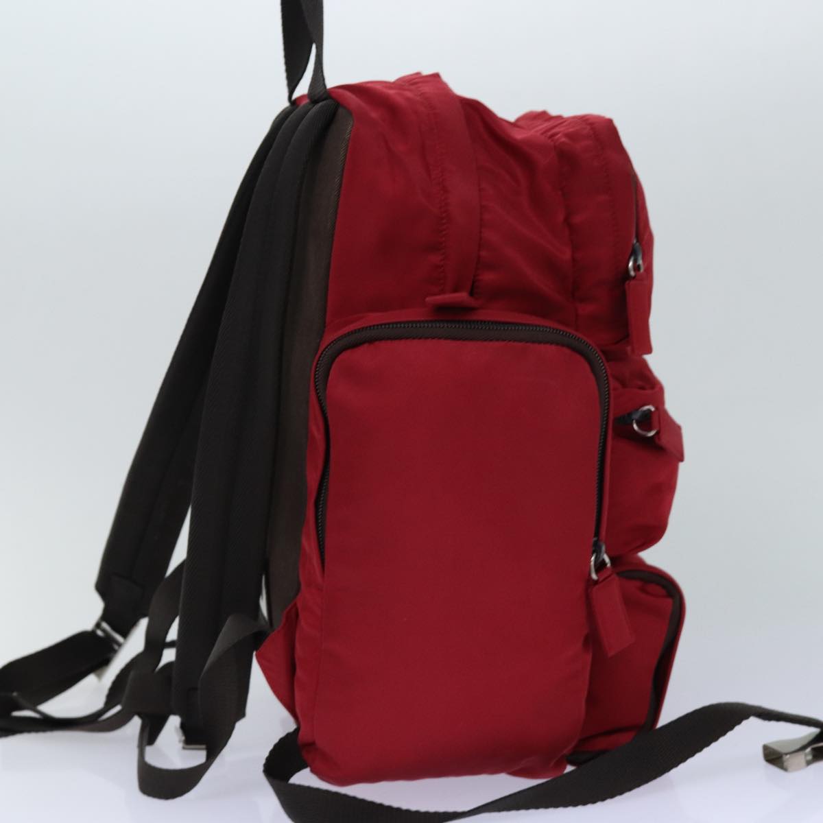 Luxury Prada Backpack Nylon Red  ar12280