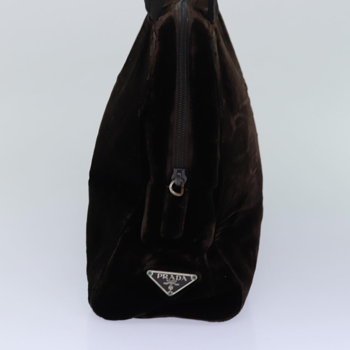 Luxury Prada Hand Bag Velor Brown  ar12282