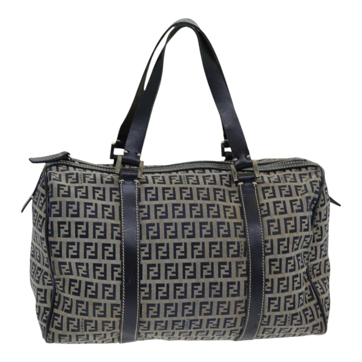Luxury Fendi Zucchino Canvas Hand Bag Navyar12302