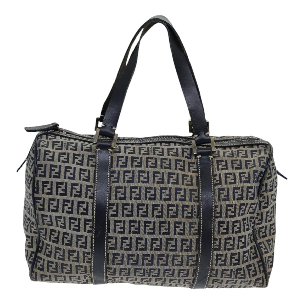 Luxury Fendi Zucchino Canvas Hand Bag Navyar12302