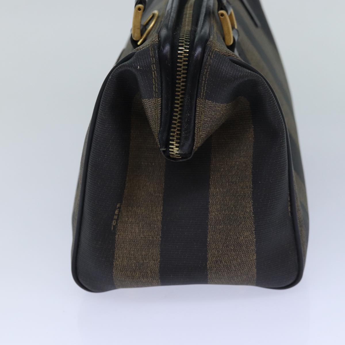 Luxury Fendi Pecan Canvas Hand Bag Brown Blackar12307