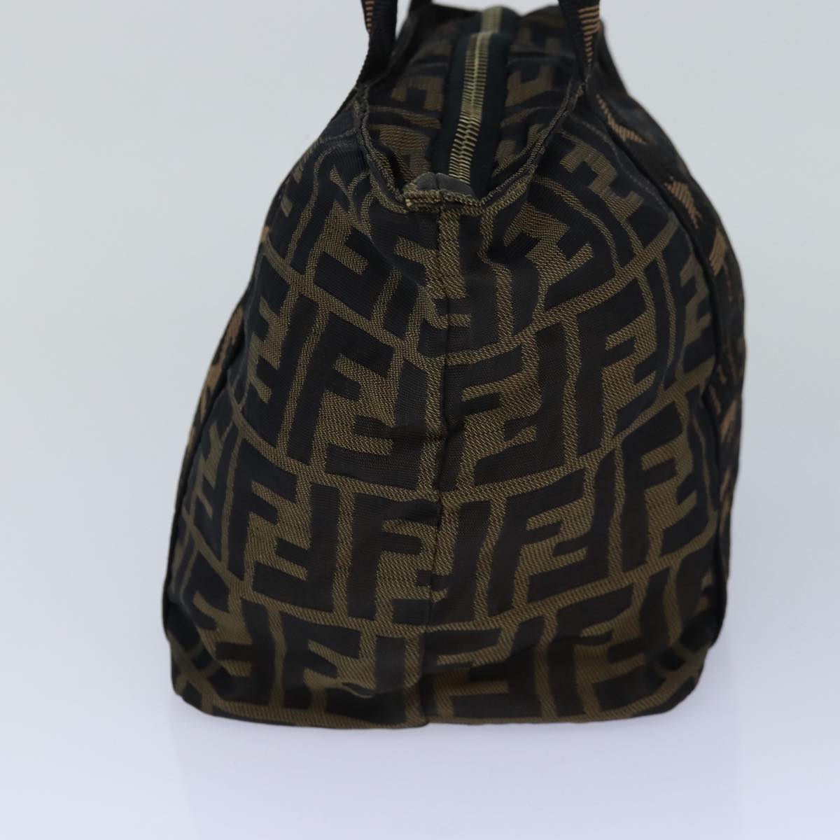 Luxury Fendi Zucca Canvas Hand Bag Brown Blackar12317