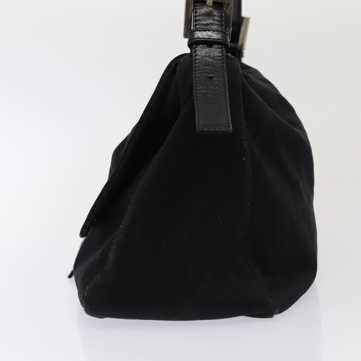 Luxury Fendi Mamma Baguette Shoulder Bag Nylon Blackar12319