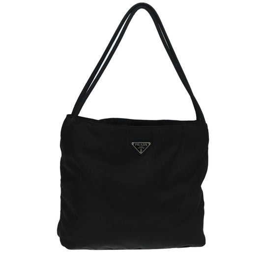 Luxury Prada Tote Bag Nylon Black Silver  ar12341