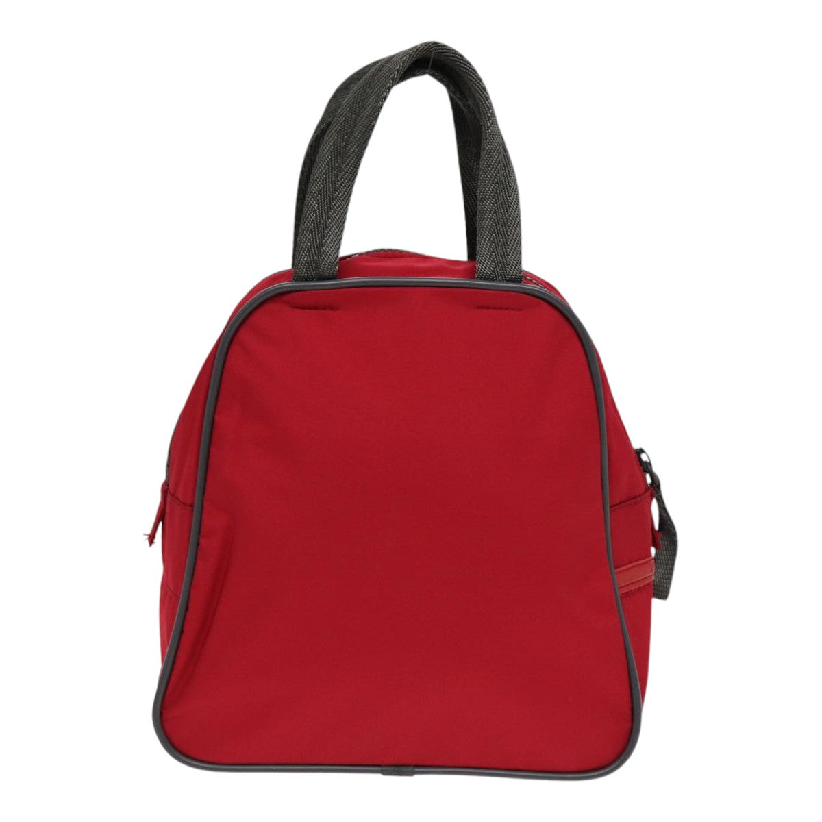Luxury Prada Sports Hand Bag Nylon Red Gray Silver  ar12357