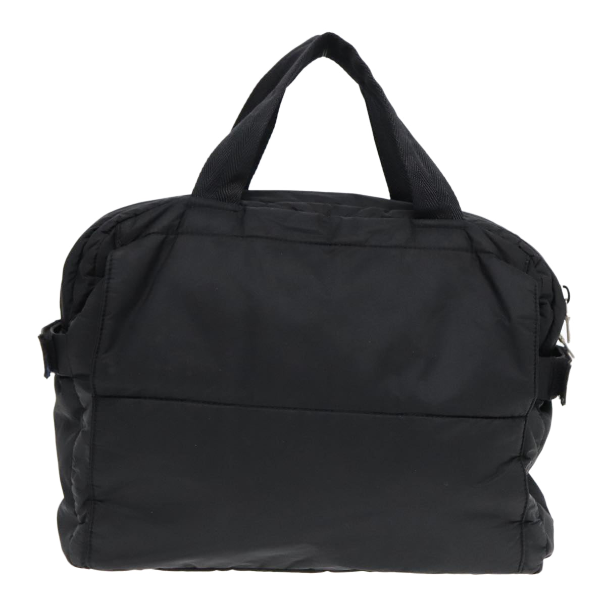 Luxury Prada Sports Hand Bag Nylon Black Silver gray  ar12358