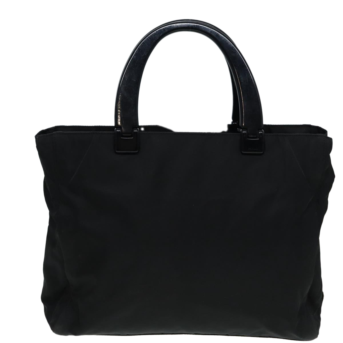 Luxury Prada Hand Bag Nylon Black Silver  ar12363