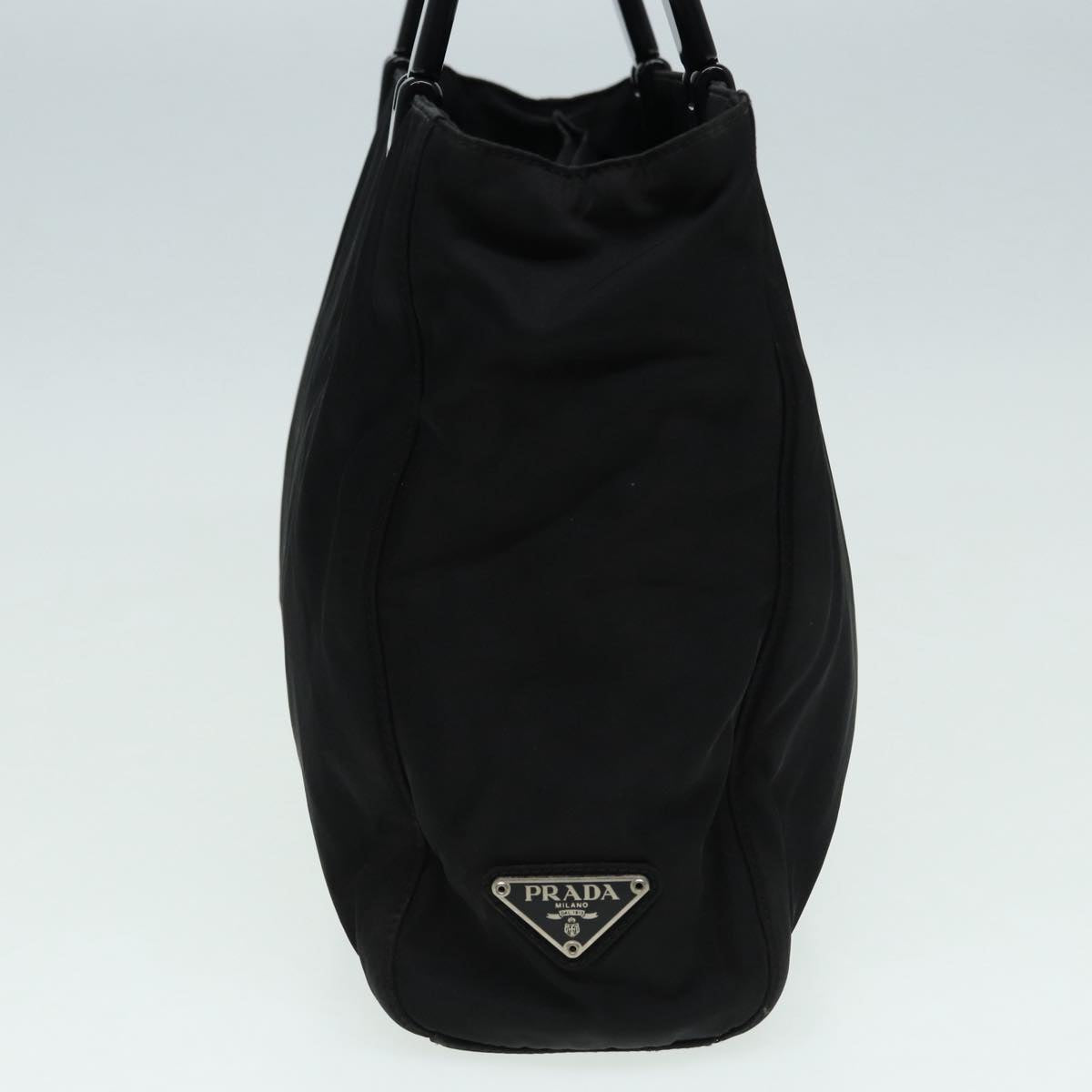Luxury Prada Hand Bag Nylon Black Silver  ar12363