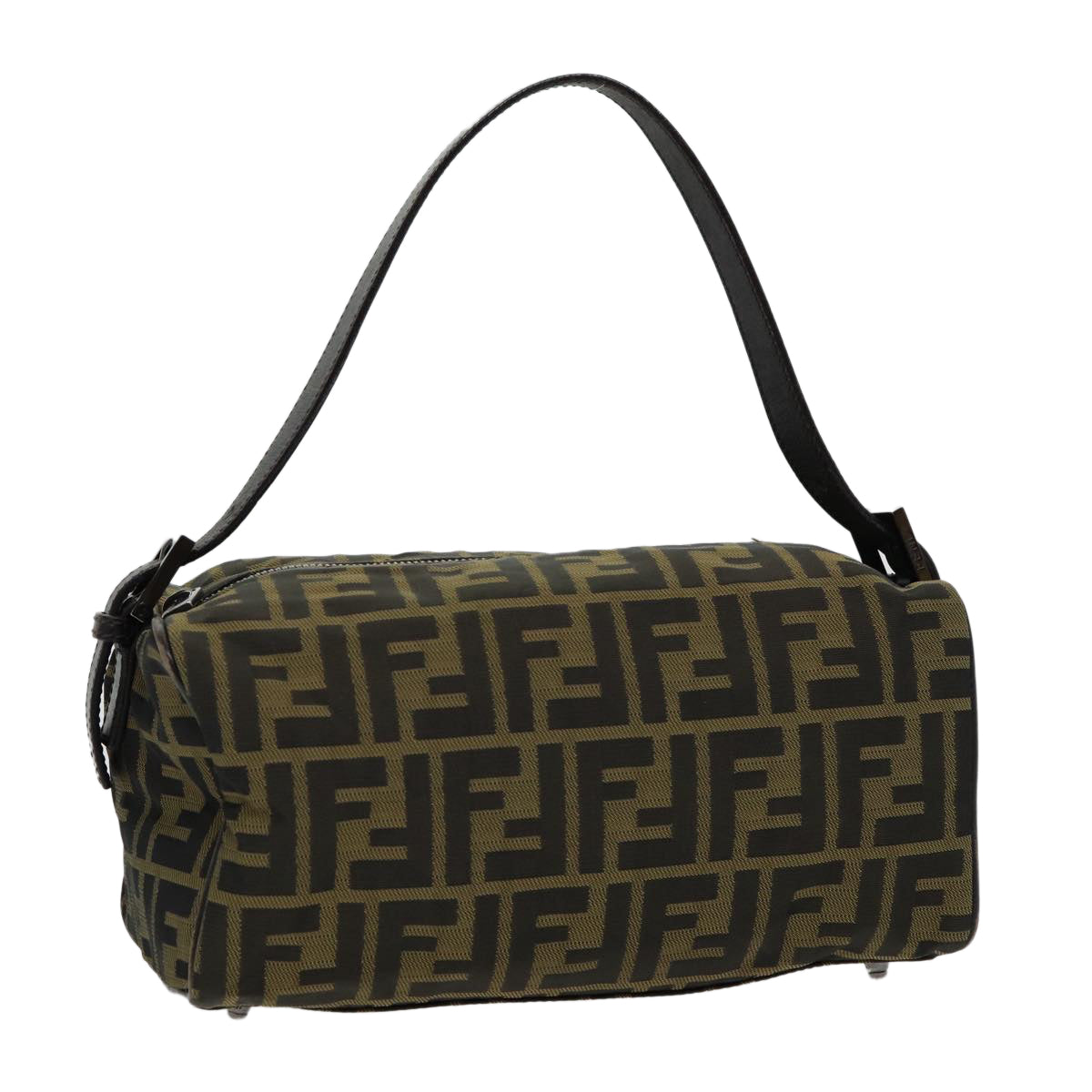 Luxury Fendi Zucca Canvas Hand Bag Brown Blackar12386