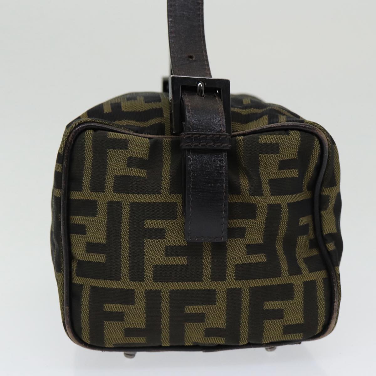 Luxury Fendi Zucca Canvas Hand Bag Brown Blackar12386