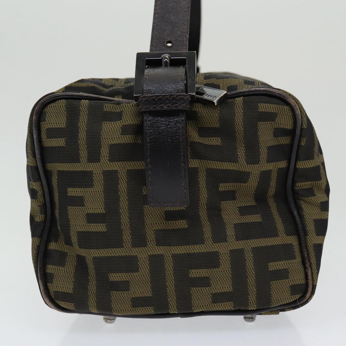 Luxury Fendi Zucca Canvas Hand Bag Brown Blackar12386