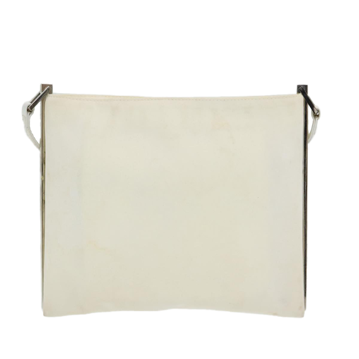 Luxury Fendi Shoulder Bag Nylon White Silverar12395