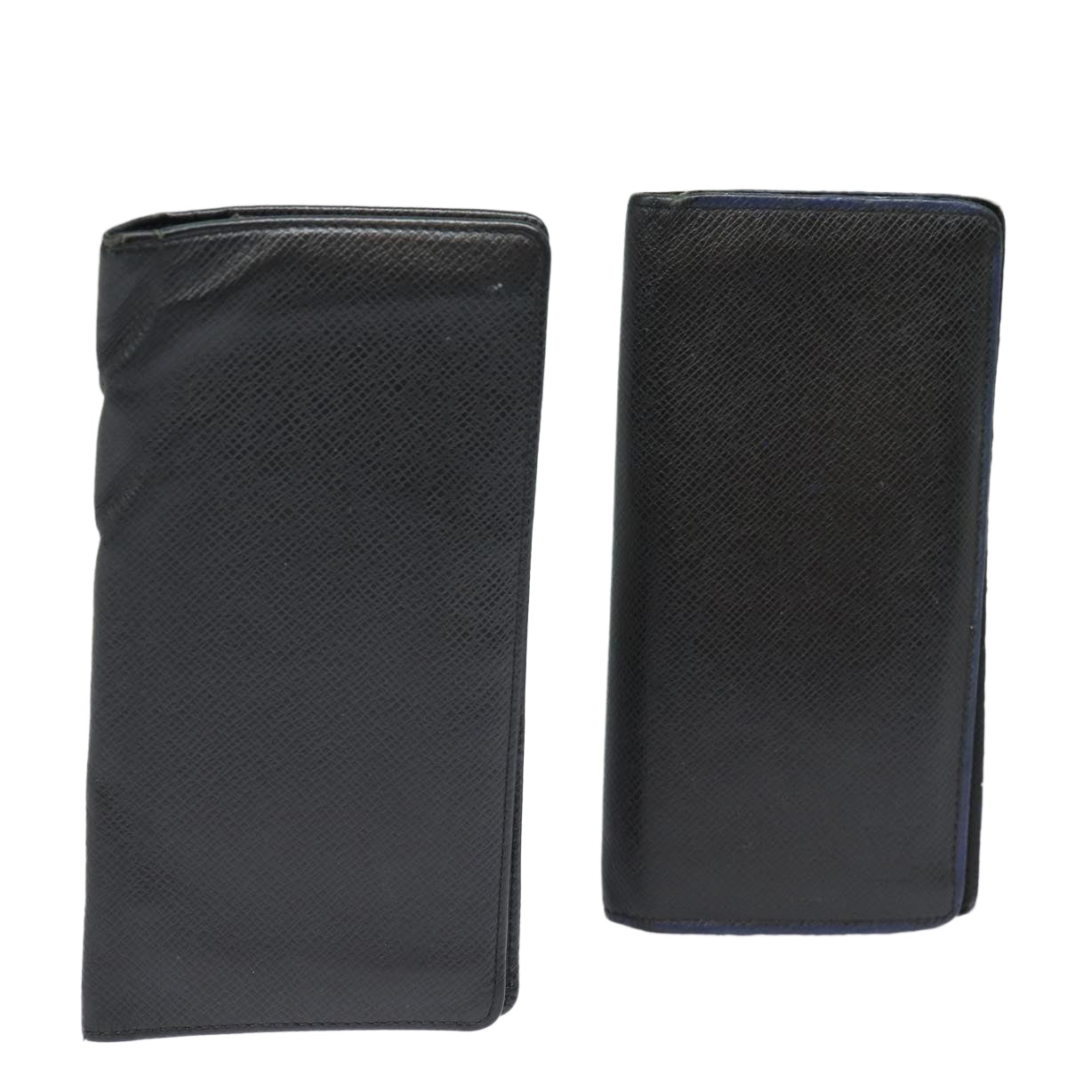 LOUIS VUITTON Taiga Wallet 2Set Black LV ar12458