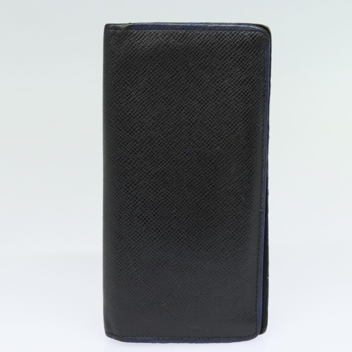 LOUIS VUITTON Taiga Wallet 2Set Black LV ar12458