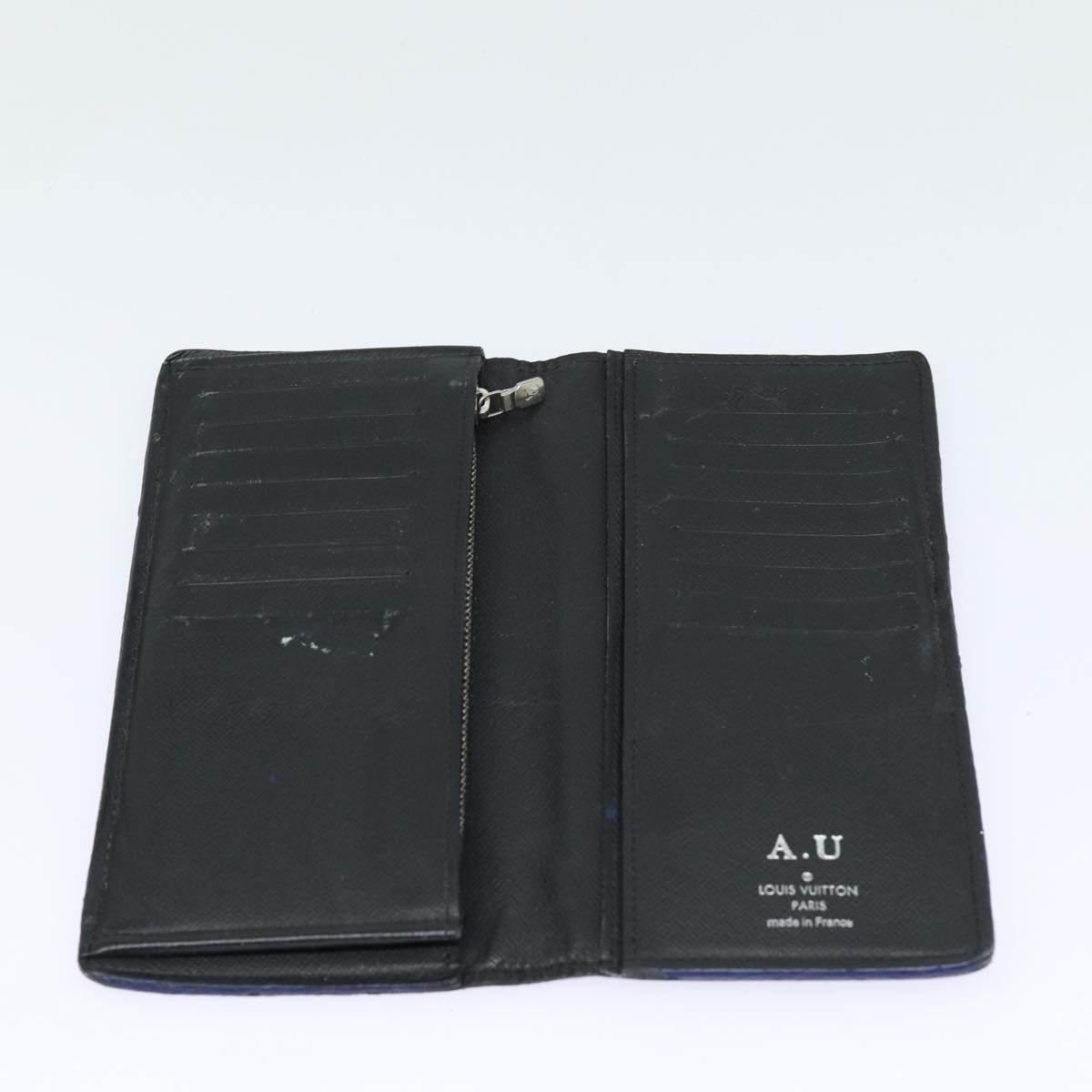LOUIS VUITTON Taiga Wallet 2Set Black LV ar12458
