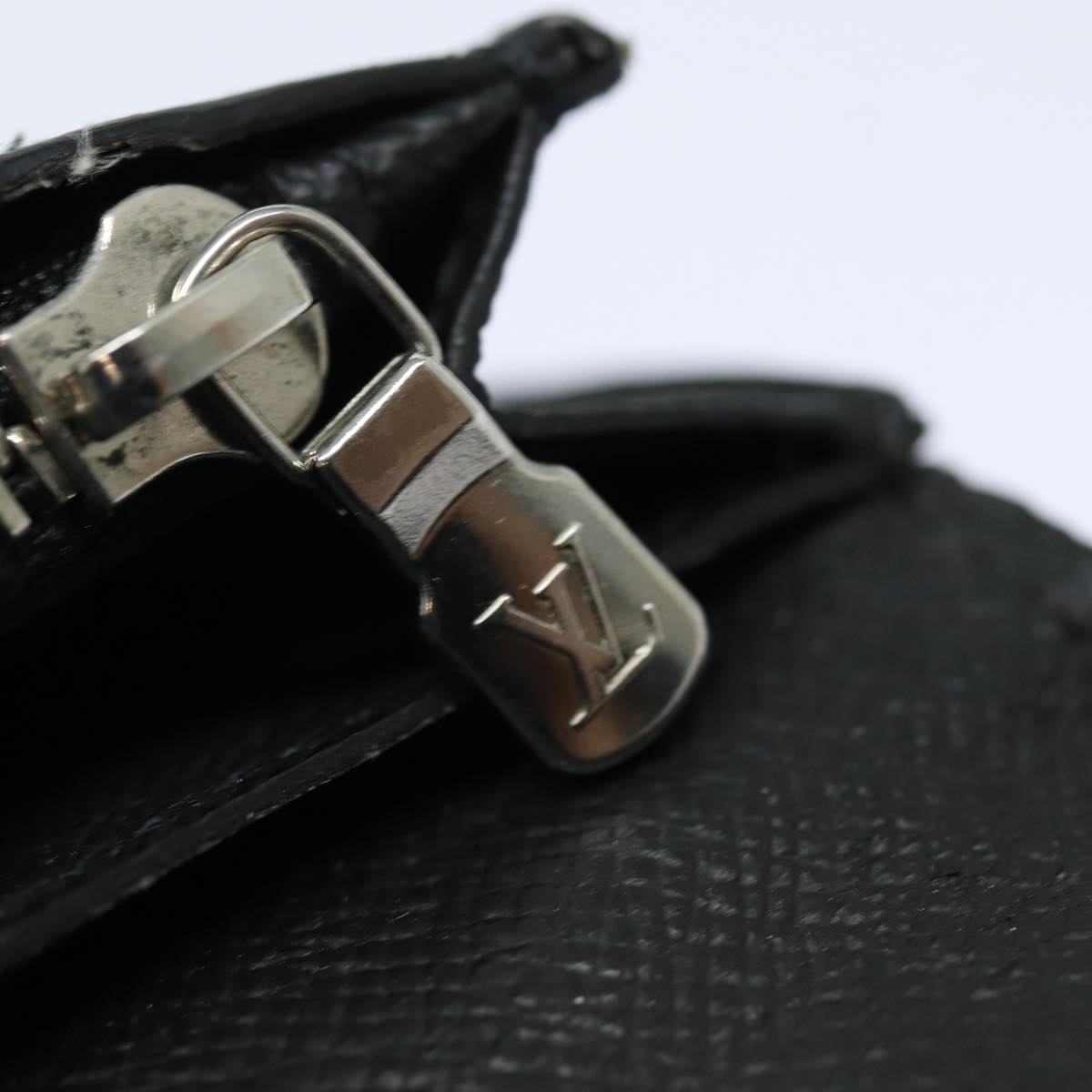 LOUIS VUITTON Taiga Wallet 2Set Black LV ar12458