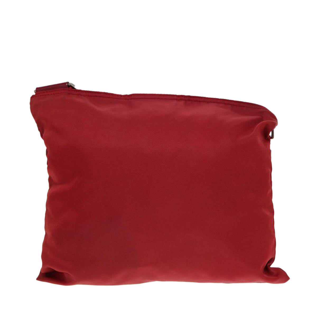 Luxury Prada Shoulder Bag Nylon Red Silver  ar12465