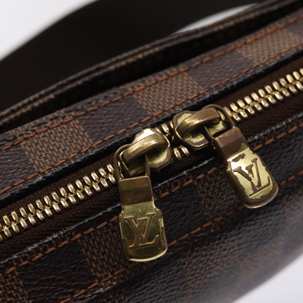 LOUIS VUITTON Damier Ebene Geronimos Shoulder Bag Vintage N51994 LV ar12472