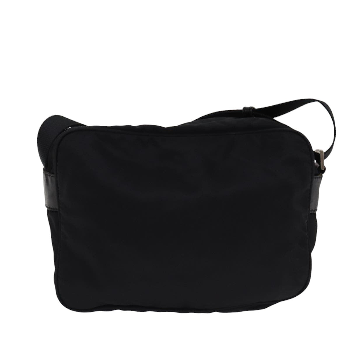 Luxury Prada Shoulder Bag Nylon Black Silver  ar12495