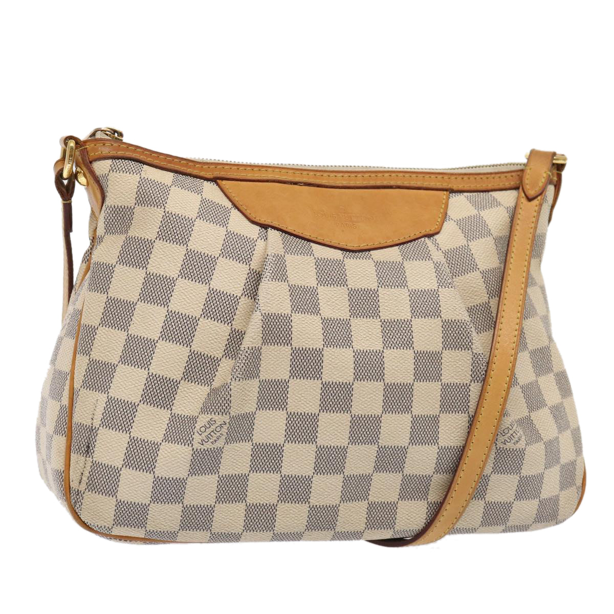 LOUIS VUITTON Damier Azur Siracusa PM Shoulder Bag N41113 LV ar12518