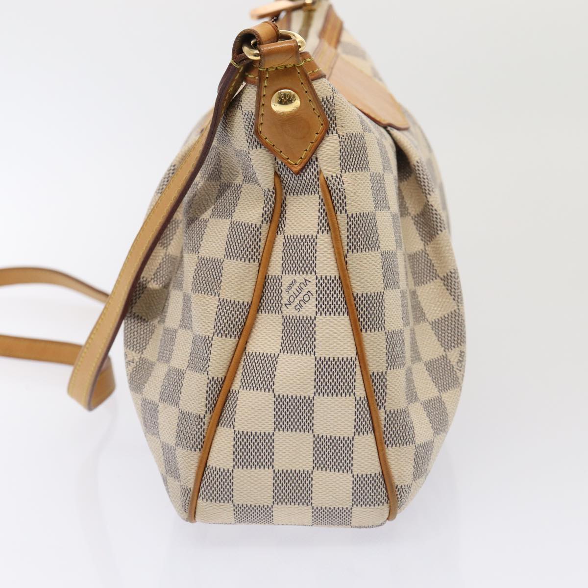LOUIS VUITTON Damier Azur Siracusa PM Shoulder Bag N41113 LV ar12518