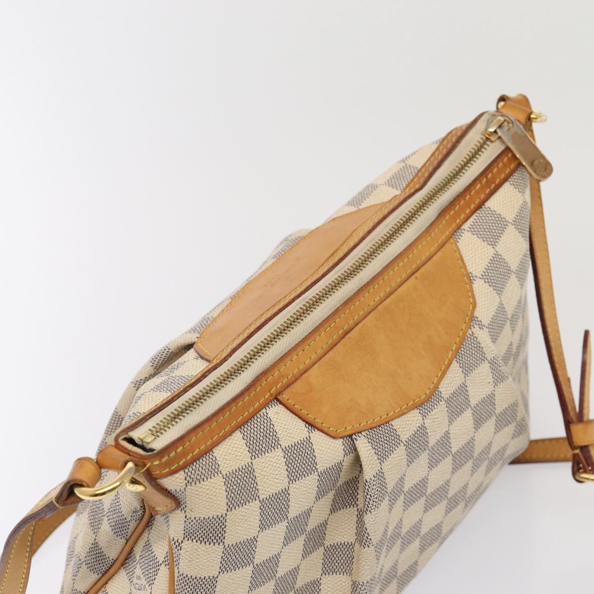 LOUIS VUITTON Damier Azur Siracusa PM Shoulder Bag N41113 LV ar12518