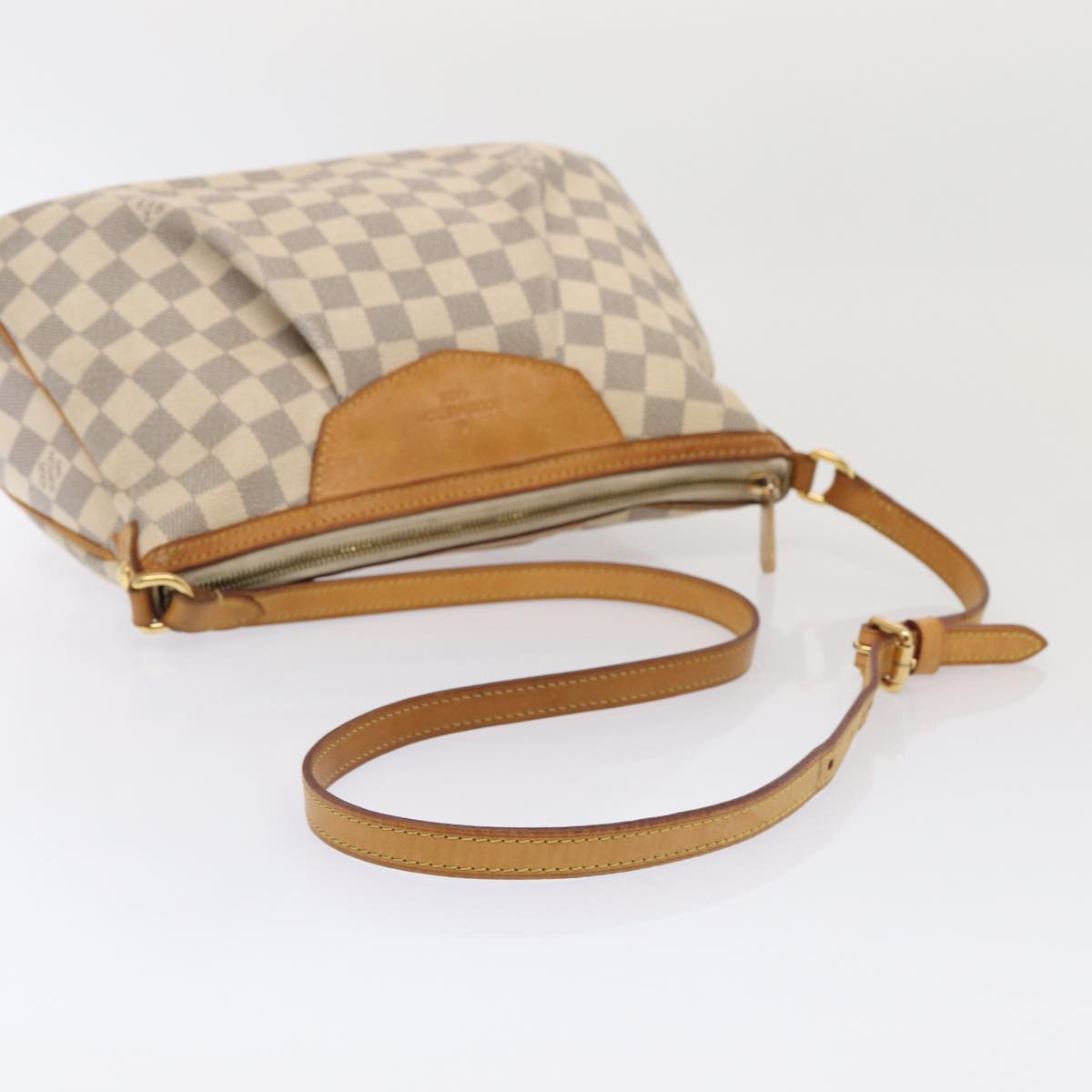 LOUIS VUITTON Damier Azur Siracusa PM Shoulder Bag N41113 LV ar12518