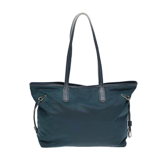 Luxury Prada Tote Bag Nylon Blue Gold  ar12524