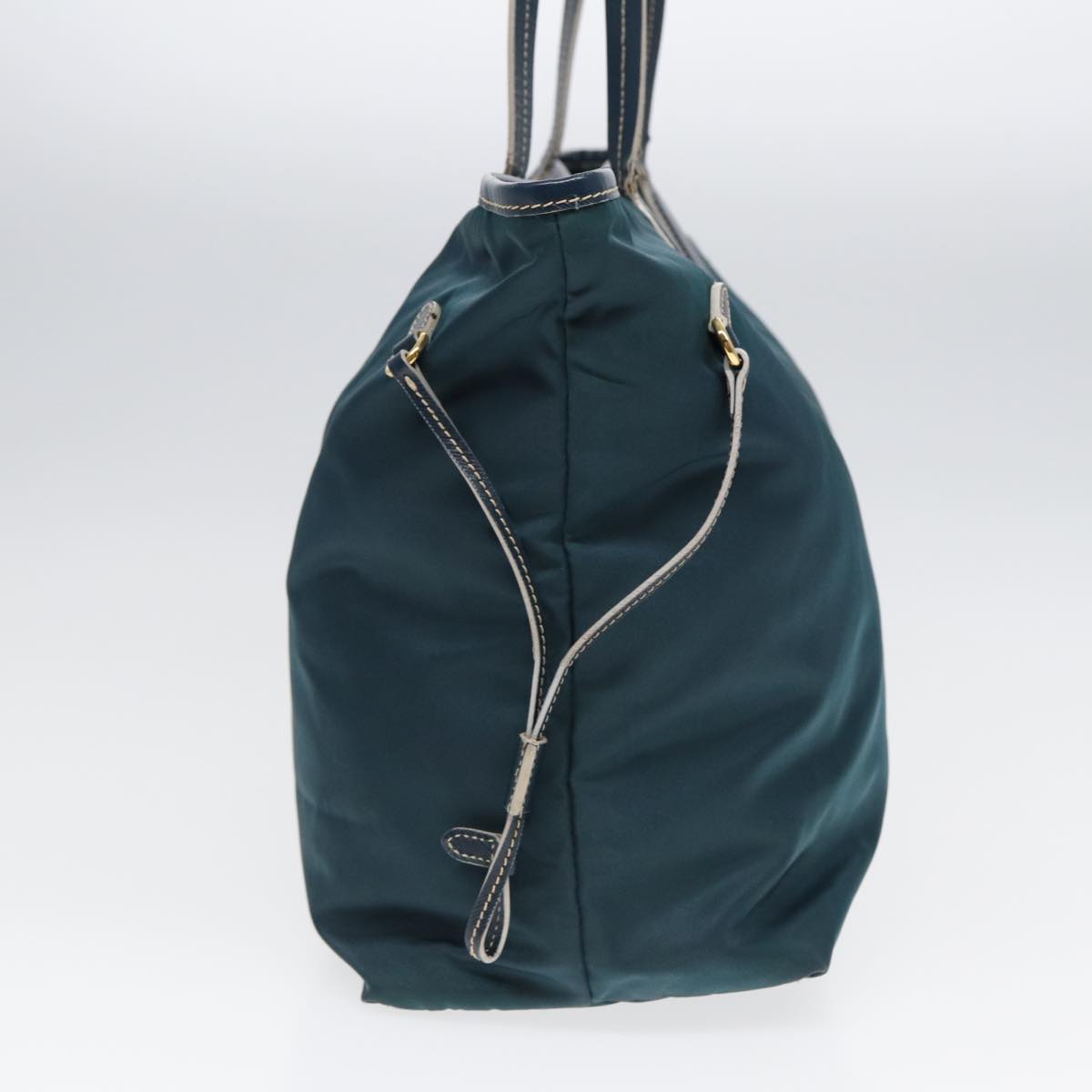 Luxury Prada Tote Bag Nylon Blue Gold  ar12524