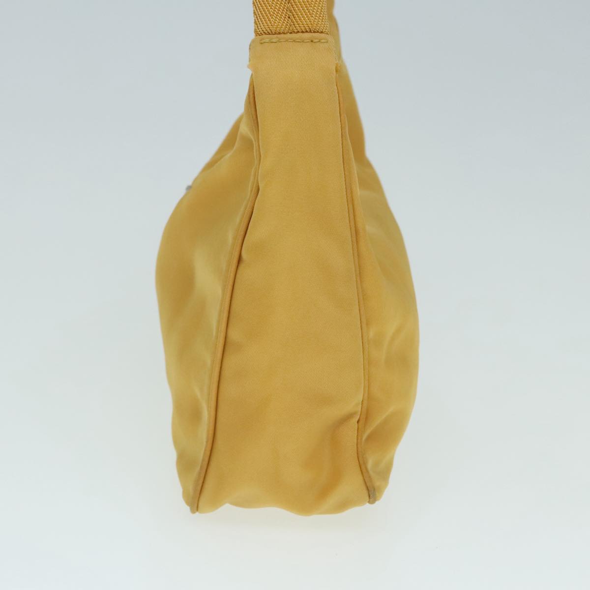 Luxury Prada Mini Hand Bag Nylon Yellow Silver  ar12534
