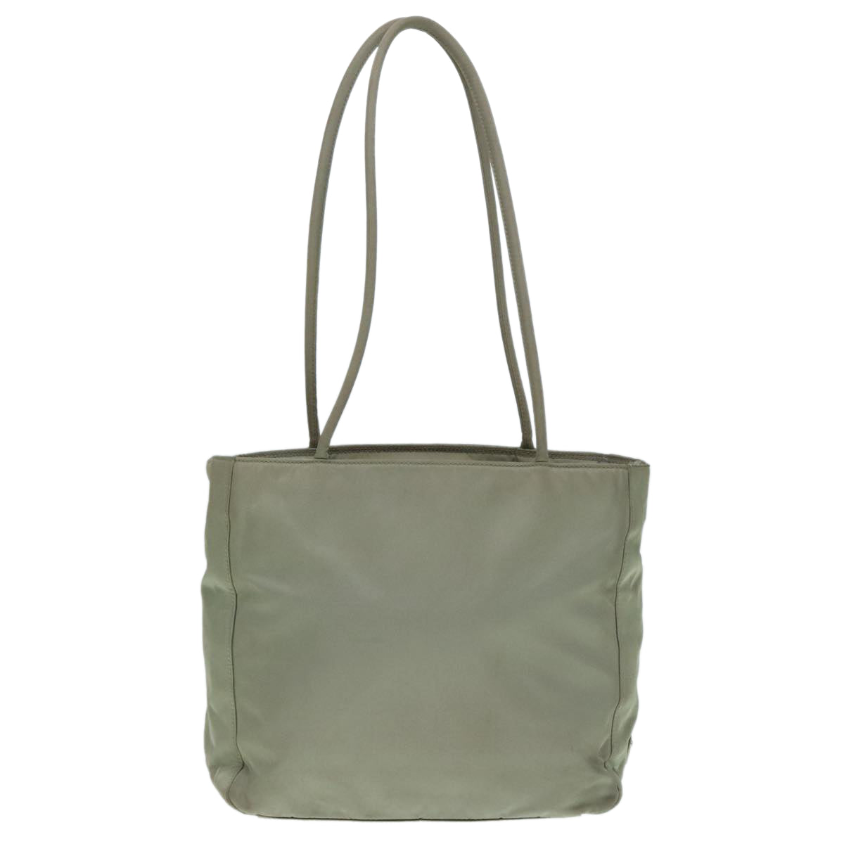 Luxury Prada Tote Bag Nylon Khaki Silver  ar12536