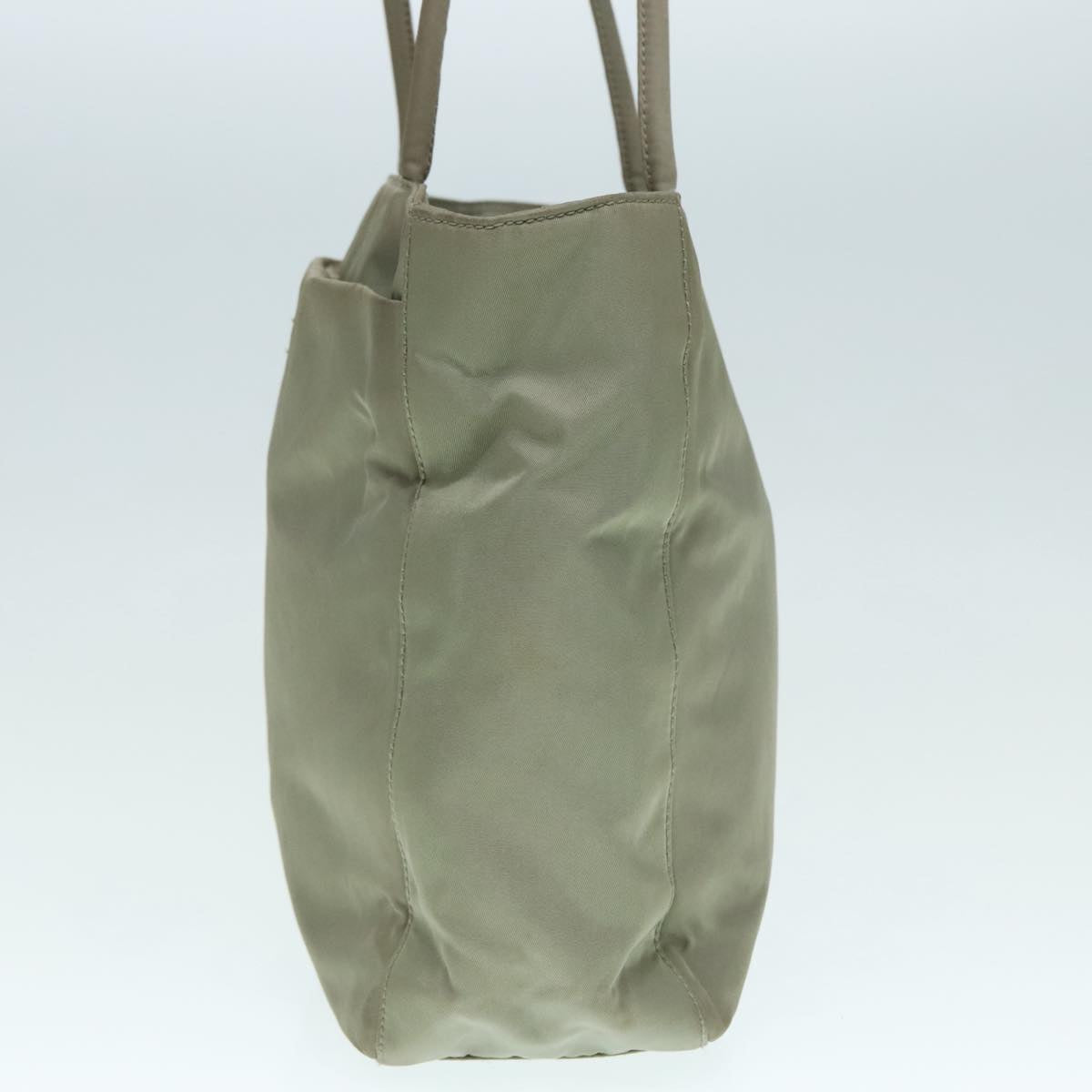 Luxury Prada Tote Bag Nylon Khaki Silver  ar12536