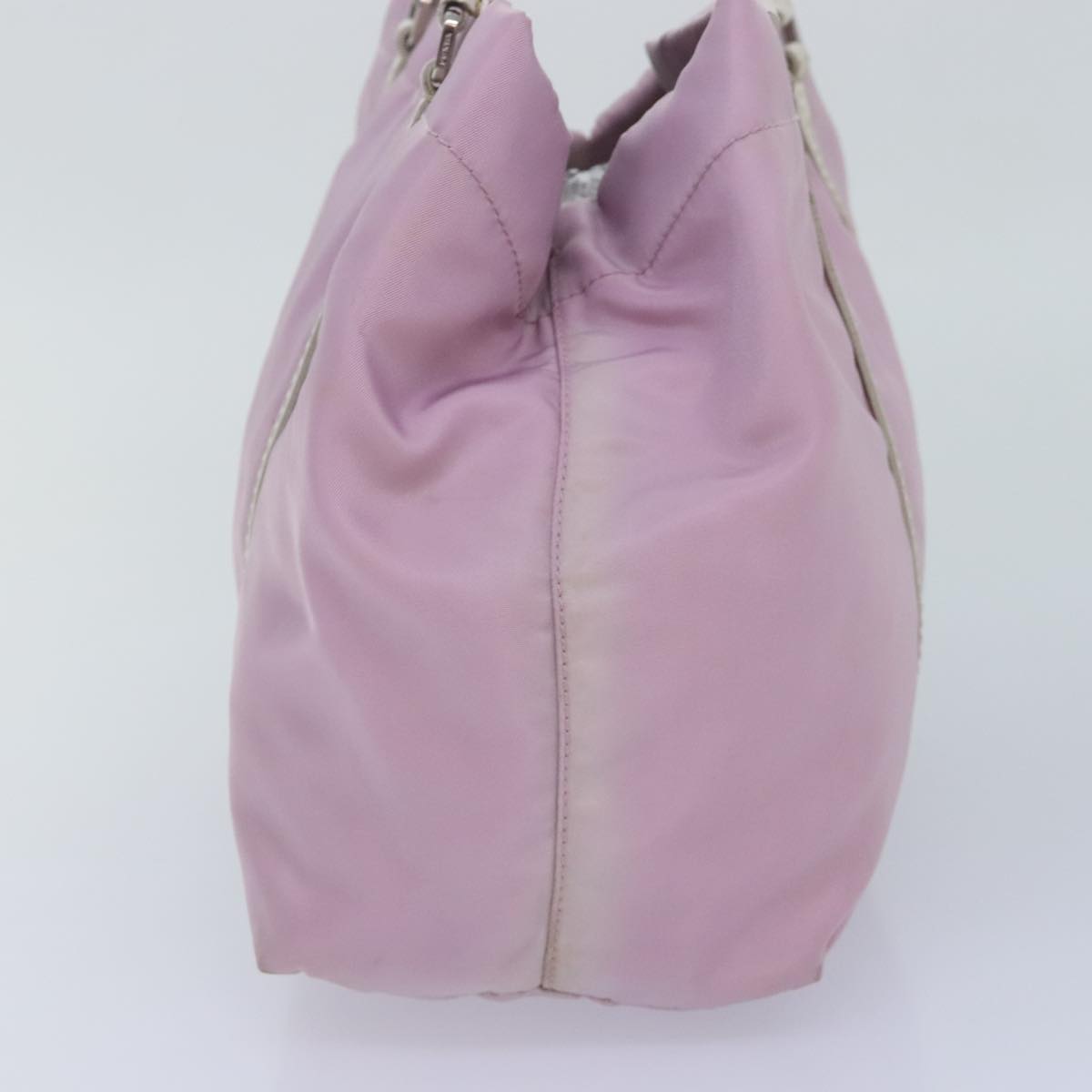 Luxury Prada Hand Bag Nylon Pink Silver  ar12548