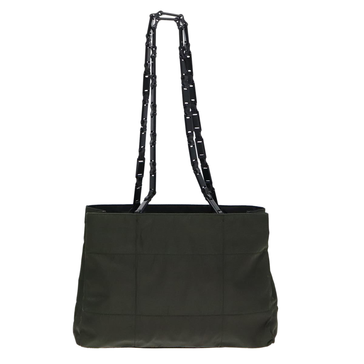 Luxury Prada Shoulder Bag Nylon Green Silver  ar12552