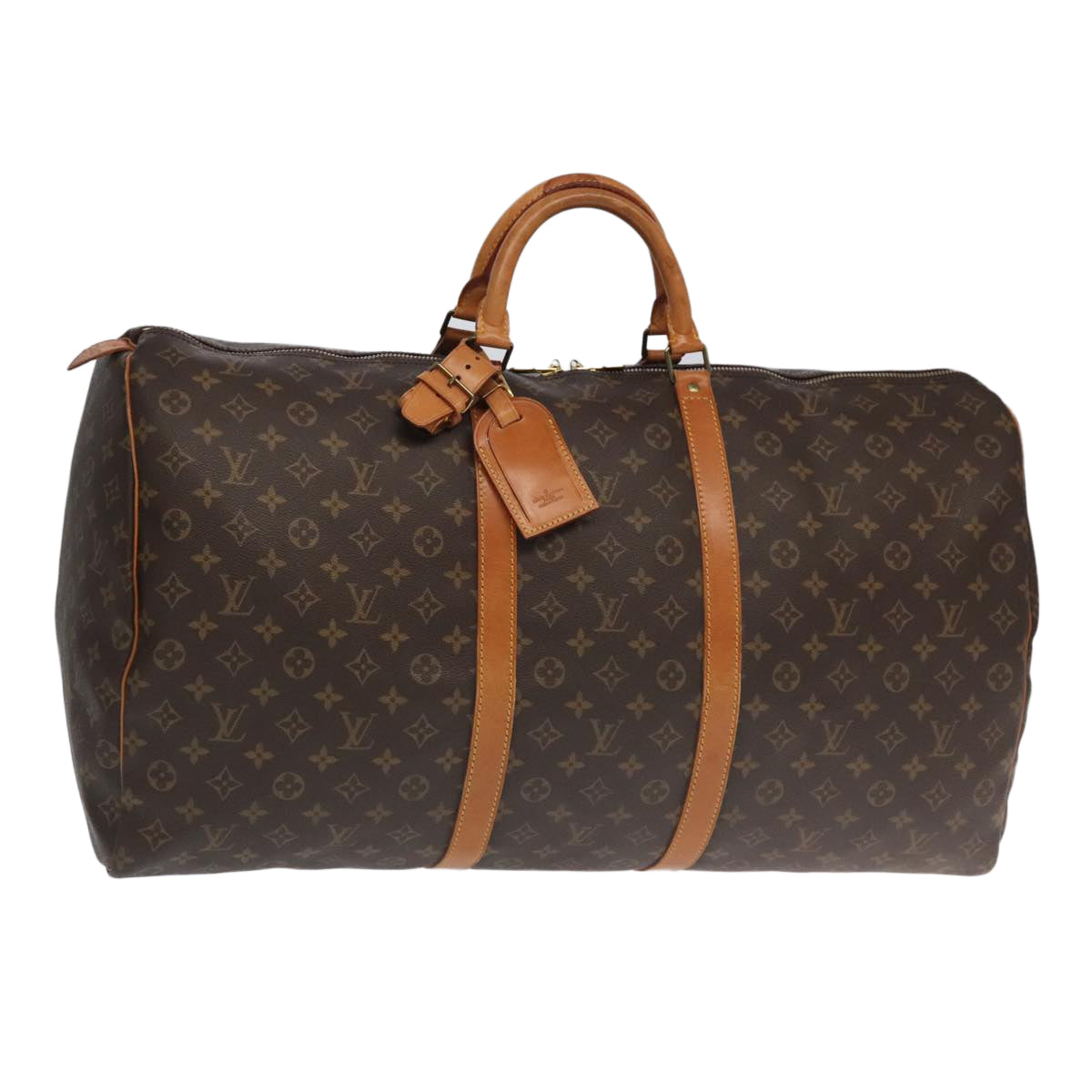LOUIS VUITTON Monogram Keepall Bandouliere 60 Boston Bag M41412 LV ar12637