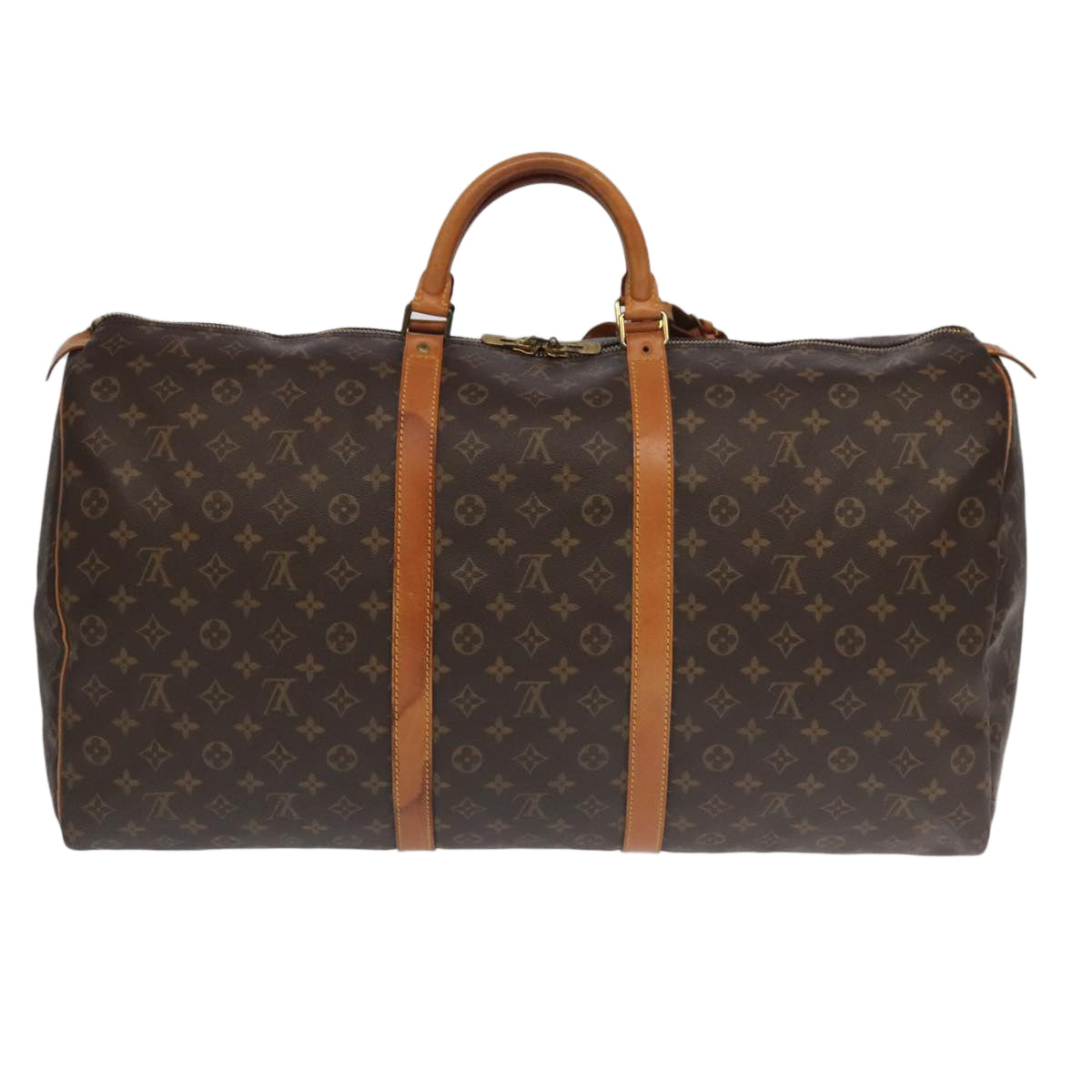 LOUIS VUITTON Monogram Keepall Bandouliere 60 Boston Bag M41412 LV ar12637