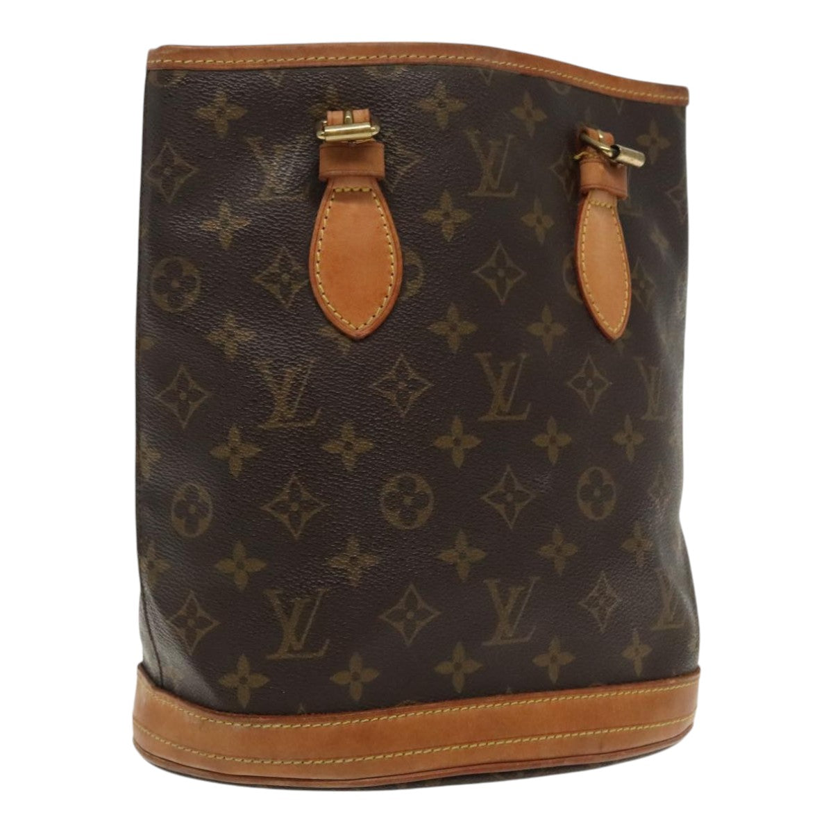 LOUIS VUITTON Monogram Bucket PM Shoulder Bag M42238 LV ar12638
