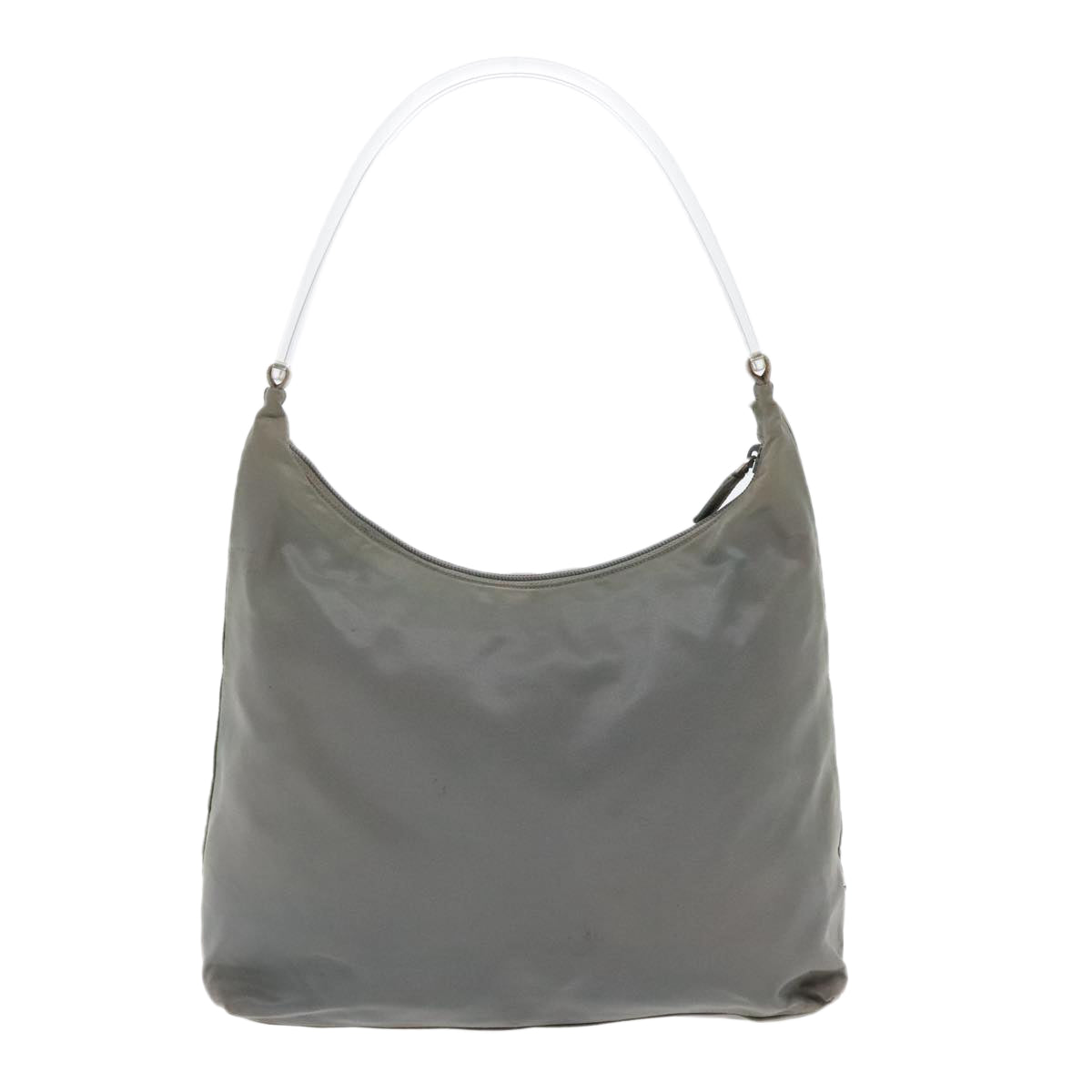 Luxury Prada Shoulder Bag Nylon Gray Silver  ar12690