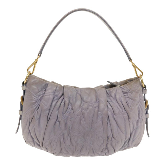 Luxury Prada Shoulder Bag Leather Purple Gold  ar12692