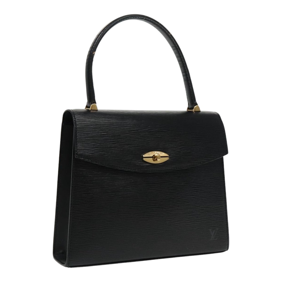 LOUIS VUITTON Epi Malesherbes Hand Bag Black M52372 LV ar12710
