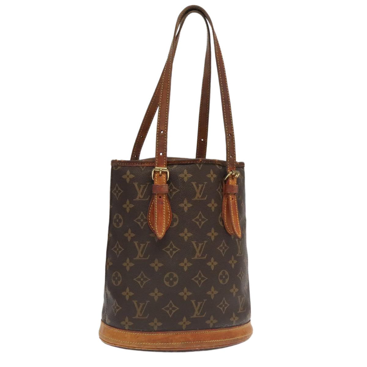 LOUIS VUITTON Monogram Bucket PM Shoulder Bag M42238 LV ar12801