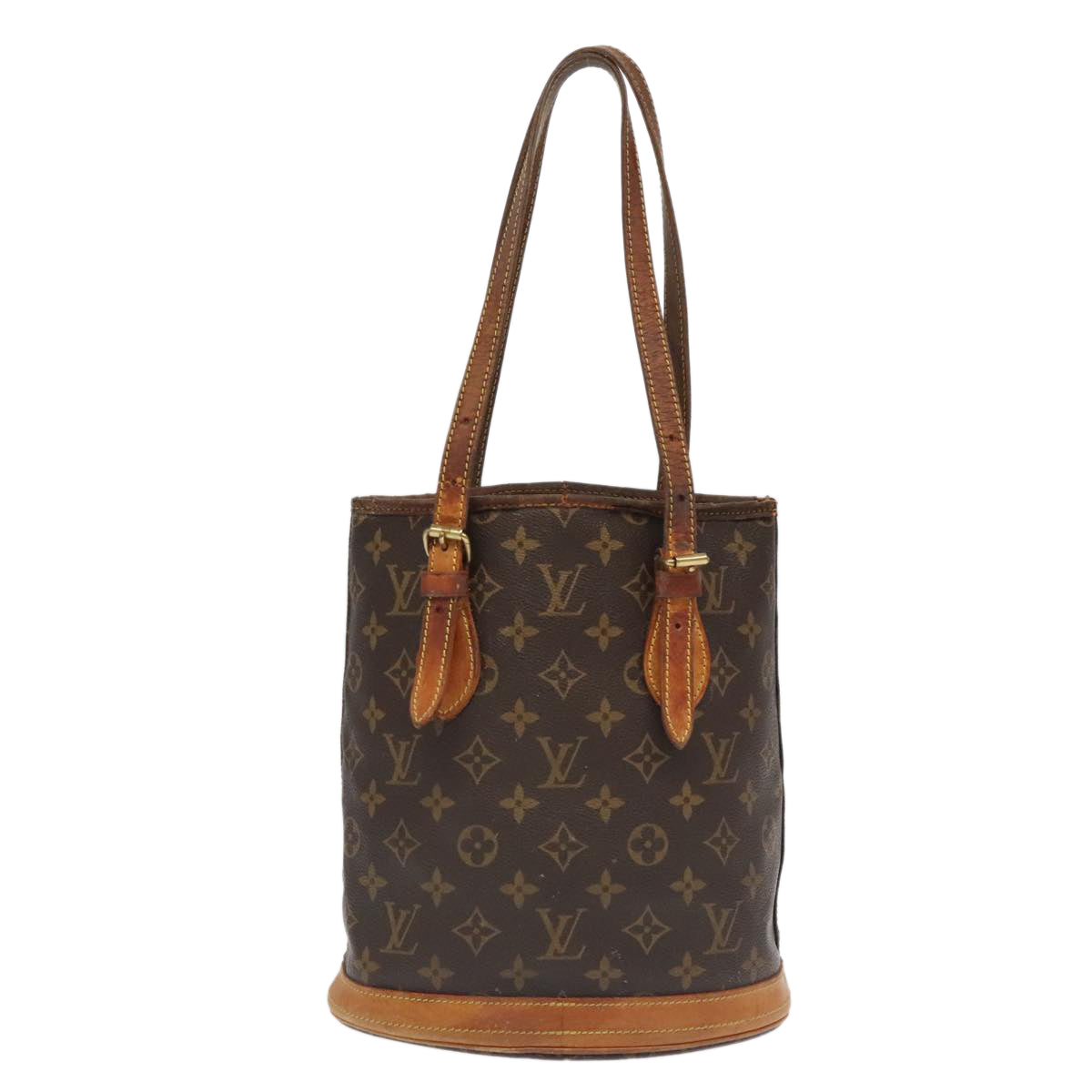LOUIS VUITTON Monogram Bucket PM Shoulder Bag M42238 LV ar12801