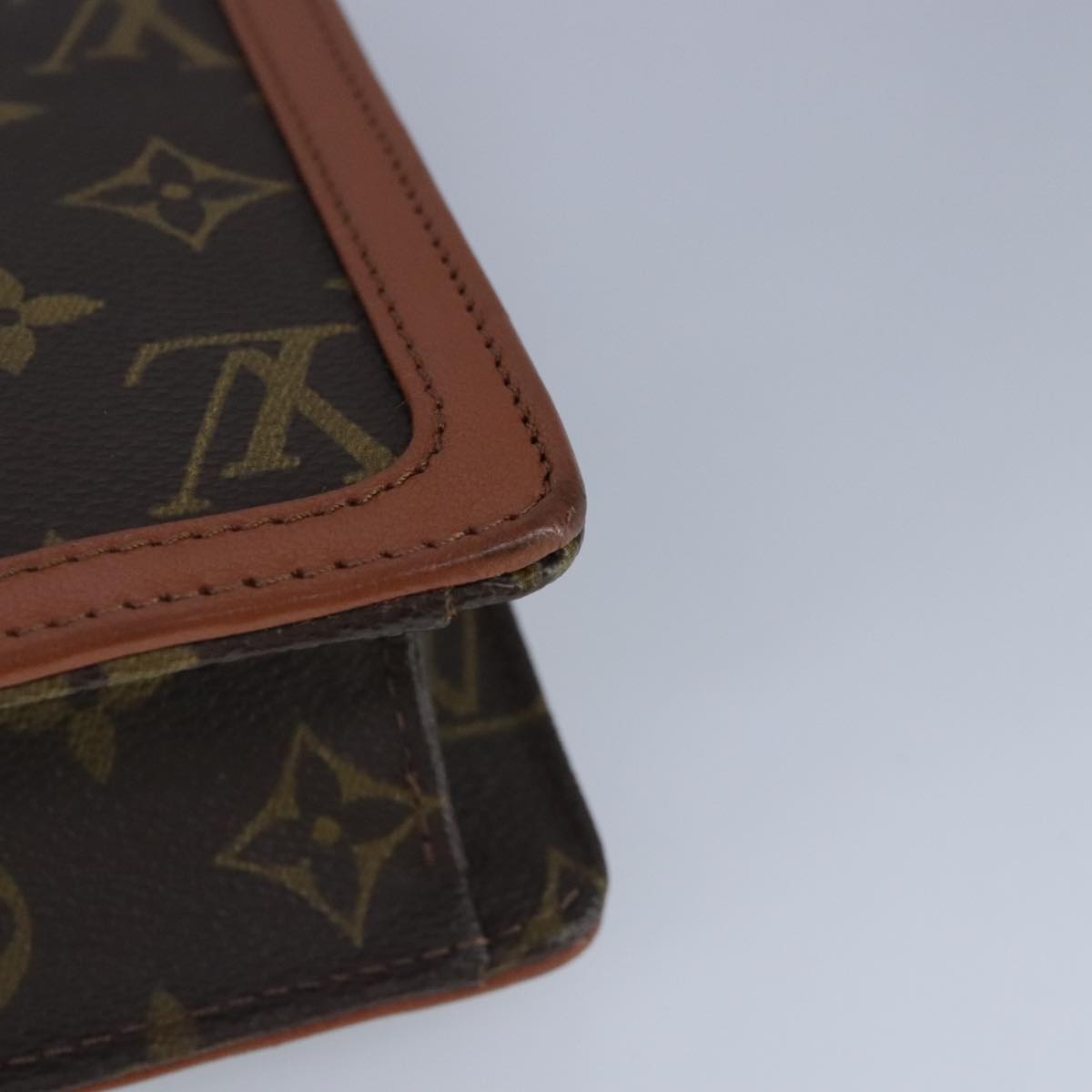 LOUIS VUITTON Monogram Pochette Dam GM Clutch Bag M51810 LV ar12852