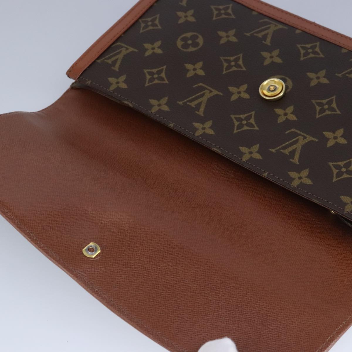 LOUIS VUITTON Monogram Pochette Dam GM Clutch Bag M51810 LV ar12852