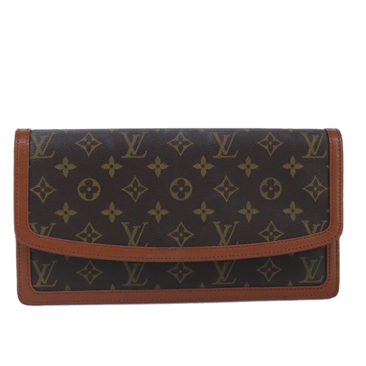 LOUIS VUITTON Monogram Pochette Dam GM Clutch Bag M51810 LV ar12852