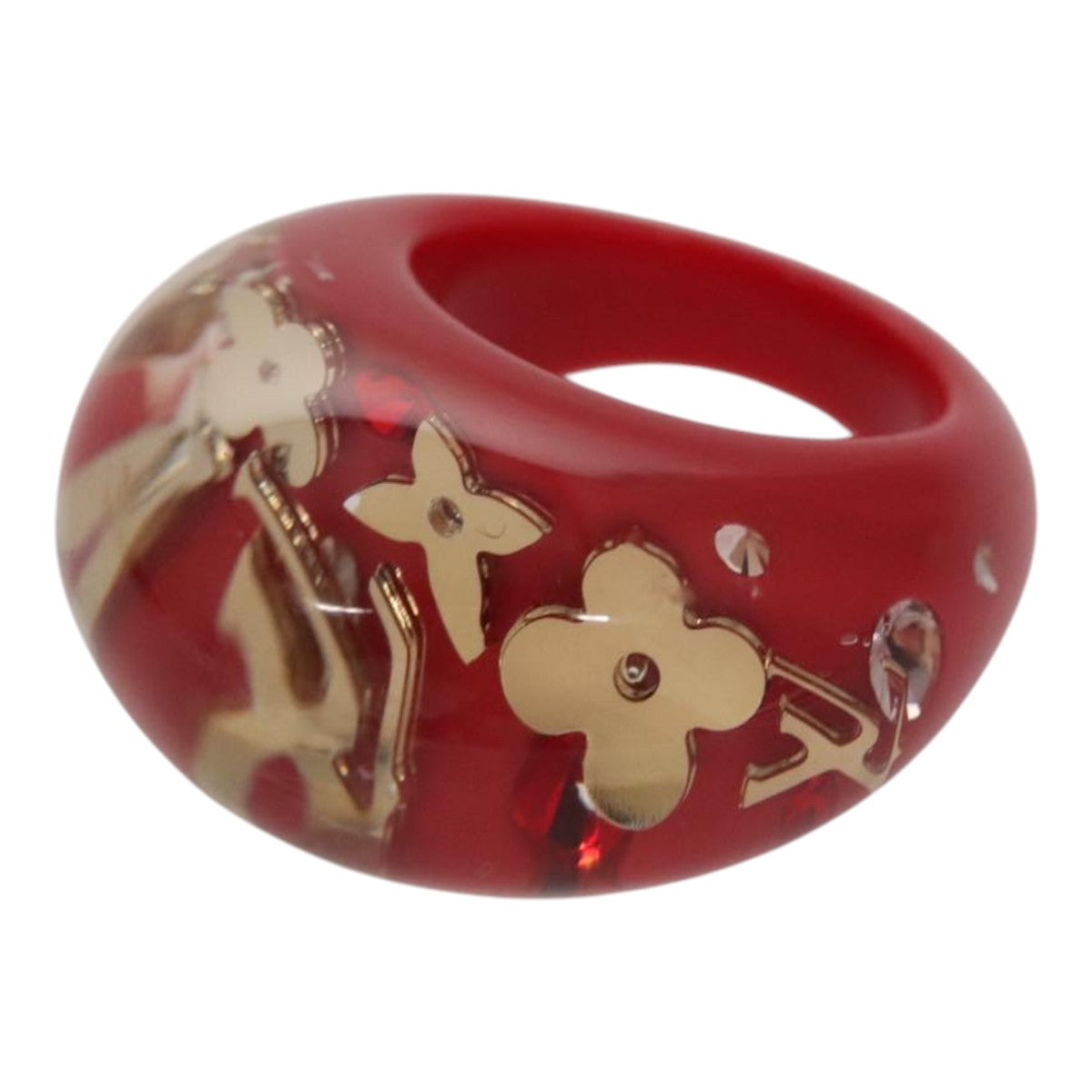 LOUIS VUITTON Uncle John Burgh Ring plastic Red LV ar13102